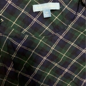 Draper James Green and Navy Plaid Jumper